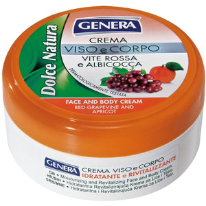Face and Body Cream with Red Grape and Apricot 160ml - Genera