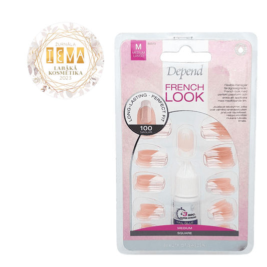 Depend French Look 100-pack Nail Tips - Medium, Square