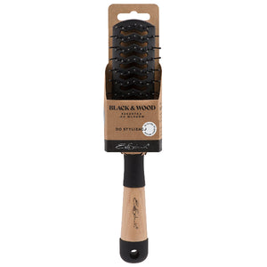 Hair Styling Brush, Black&Wood_SZ583-OP-1