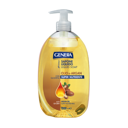 Genera liquid soap bottle with pump argan oil