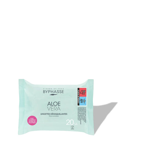 Make-Up Remover Wipes Aloe Vera, For Sensitive Skin 20 wipes