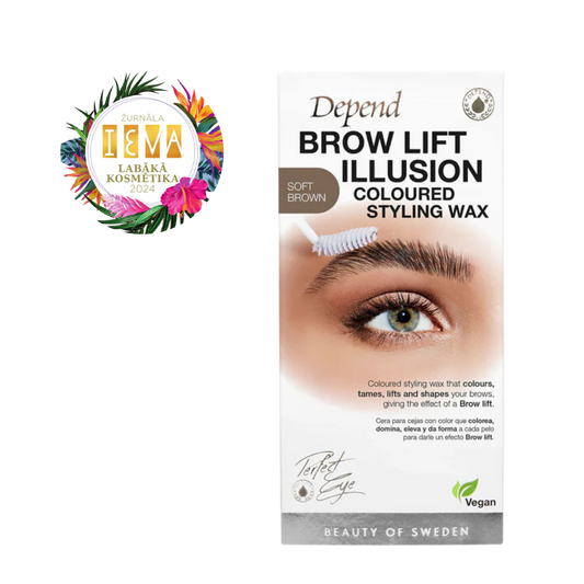 Depend Brow Lift Illusion Coloured Styling Wax - Soft Brown