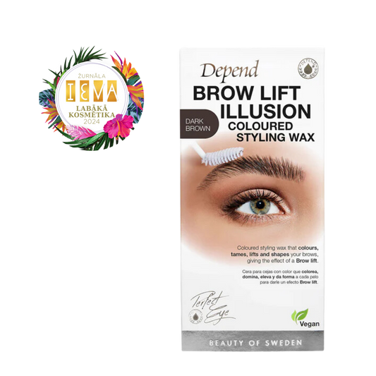 Depend Brow Lift Illusion Coloured Styling Wax - Dark Brown