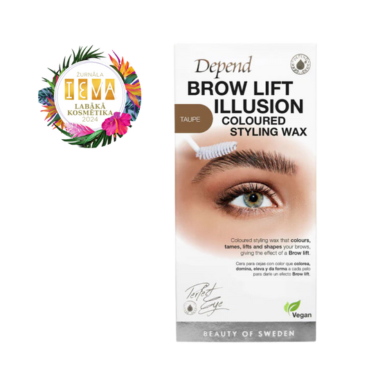 Brow Lift Illusion Coloured Styling Wax - Taupe