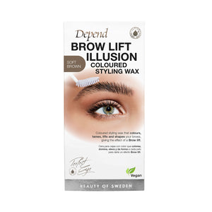 NEW! Brow Lift Illusion Coloured Styling Wax - Soft Brown
