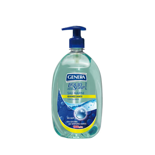 Liquid Soap Sea Salts-Sanit. Agents 1 litre - Genera