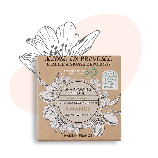 BIO Almond Solid Shampoo, 75 g - Jeanne en Provence