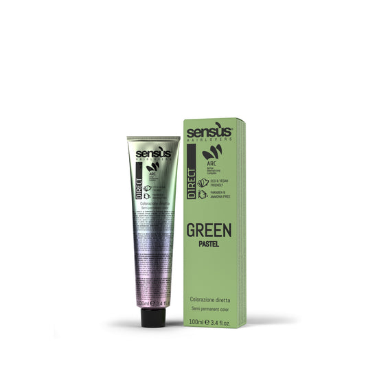 Direct Semi Permanent Color - Pastel Green 100ml - Sens.us