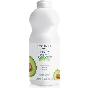 Family Fresh Délice Hair Shampoo. Avocado. For dry hair, 750ml - Byphasse