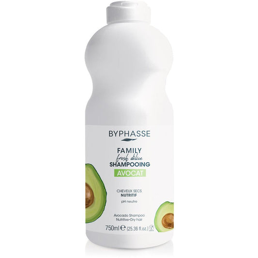 Family Fresh Délice Hair Shampoo. Avocado. For dry hair, 750ml - Byphasse