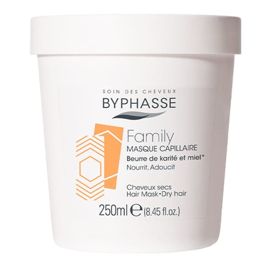 Family Hair Mask Shea Butter and Honey 250ml - Byphasse