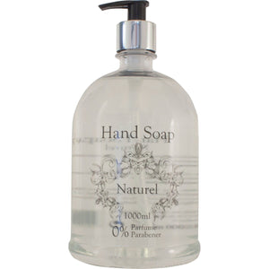 Liquid Soap Natural Paraben Free, 1 litre - Dansk Kosmetik Salg