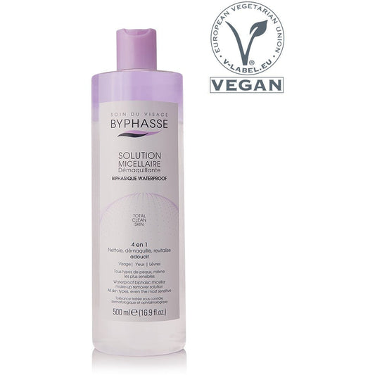 Micellar Make-Up Remover Solution Waterproof Biphasic, 500ml - Byphasse