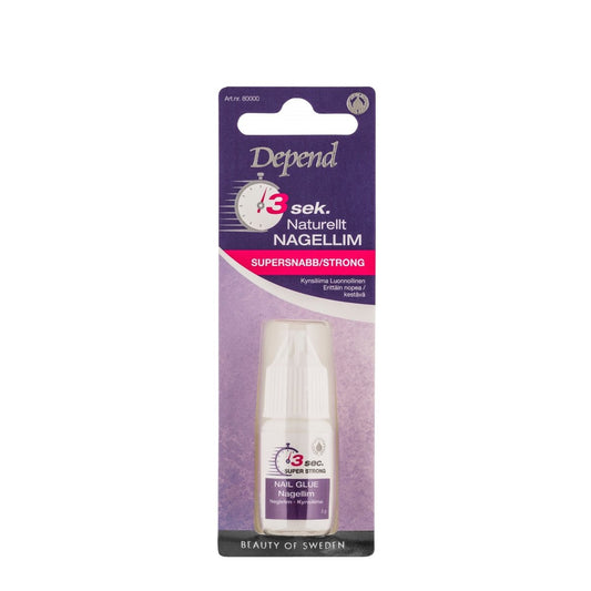 Nail Adhesive - Super Fast & Super Strong, Natural Colour - Depend