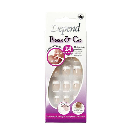 Nail Kit Press & Go, Pink Princess, Short - Depend