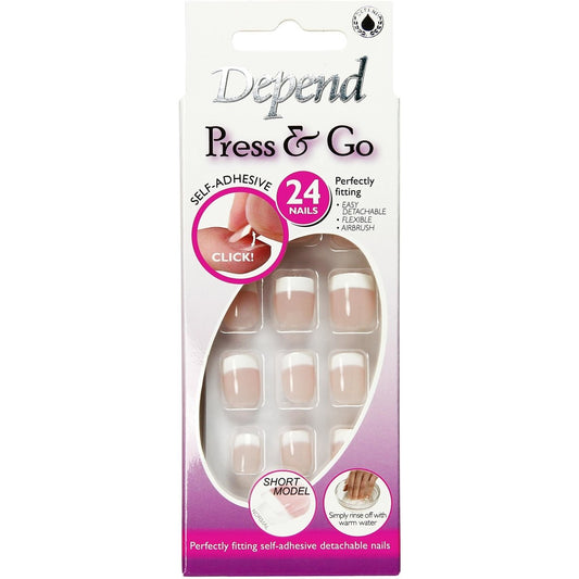 Nail Kit Press & Go, Short Soft Pink - Depend