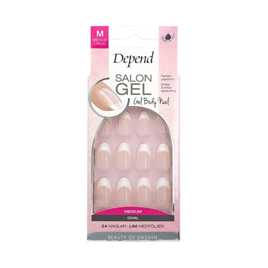Nail Kit Salon Gel, Medium, Oval - Depend