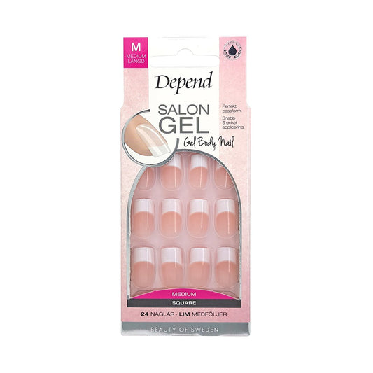 Nail Kit Salon Gel, Medium, Square - Depend