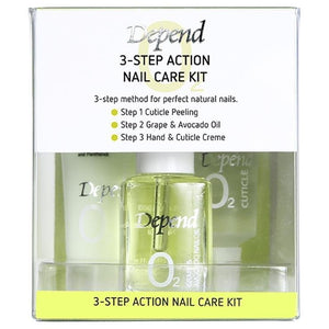 O2 3-Step Action Nail Care Kit 10ml - Depend